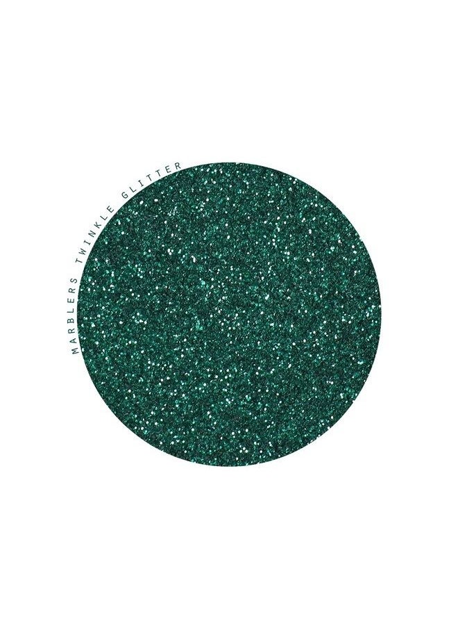 MARBLERS Twinkle Glitter [Green Garnet] 3oz (85g) | Fine | Non-Toxic, Vegan, Cruelty-Free | Face, Body, Eyeshadow, Hair, Festival, Party Makeup | Nail Art, Polish | Resin, Tumbler, Slime, Craft  - Image 2