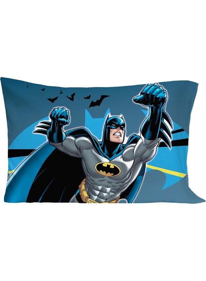 NoJo Batman - Blue Yellow & Grey 4Piece Toddler Bed Set - Image 5