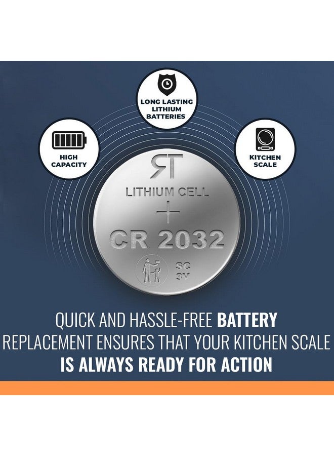 Rome Tech Food Scale CR2032 Batteries Replacement Compatible with CROWNFUL CF-KS01 Food Scale, UL-KS01 Kitchen Scale, Parmedu, FREETOO, VOXXU, PJP, MYCARBON Luggage Scale - CR 2032 Batteries (1pcs) - Image 3