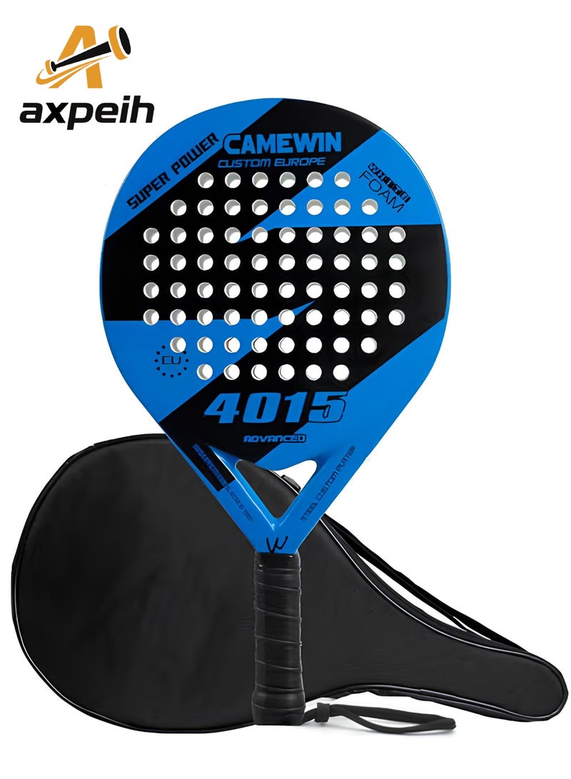 CAMEWIN Lightweight Padel Tennis Racket Pop Tennis Paddle Racquets Pro Fiberglass Carbon Fiber Paddle Racket with Cover Bag - Image 1