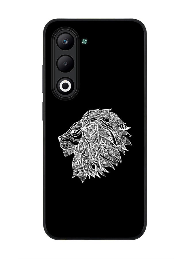 غطاء لهاتف أوبو A5 5G / A5 4G، حماية كاميرا نحيفة، غطاء هاتف مقاوم للصدمات - تجريد الأسد