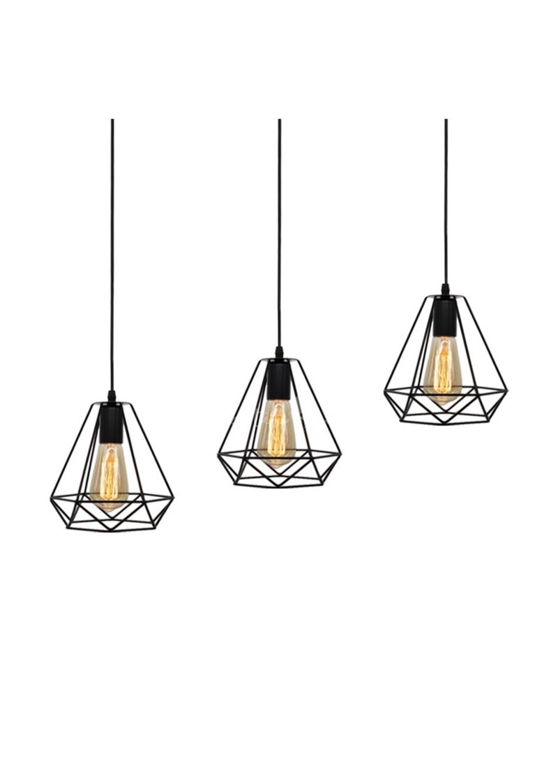 Cluc Diamond Fit Line Chandelier  - Black  - Image 4