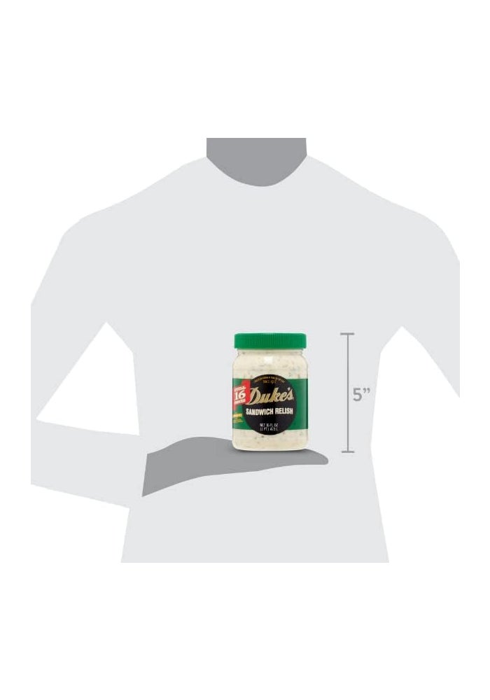 DUKES Duke's Sandwich Relish, 16 oz Jar - Pack of 3 - Image 3