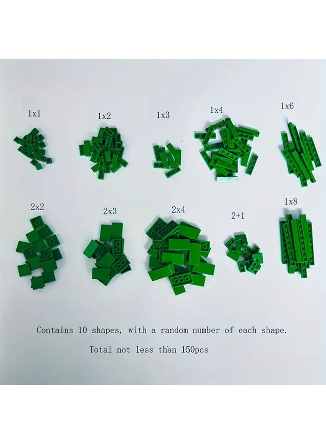 Light Blue ABS Plastic Building Blocks DIY Educational Construction Toy Kit With Thin Baseplates - Image 4