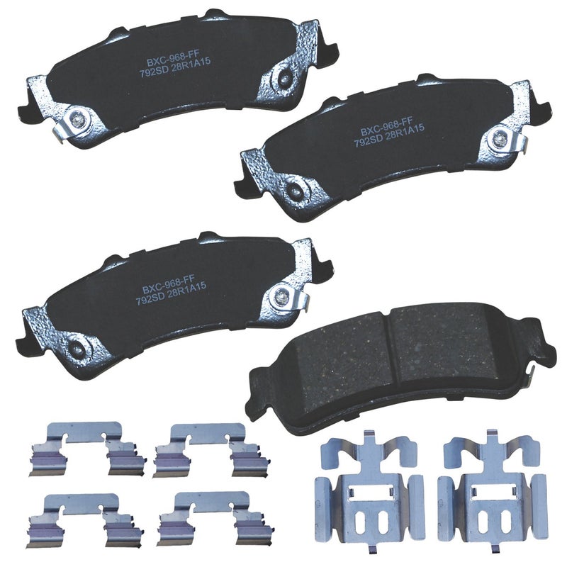 Bendix Premium SBC792SD Ceramic Rear Brake Pads for Select Models Cadillac DeVille  DTS  Chevrolet Astro  Silverado 1500  1500 Classic  Suburban Tahoe  GMC Safari  Sierra Yukon  Yukon XL - Image 1