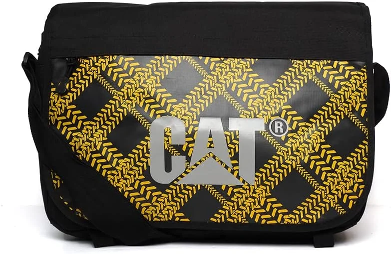 كاتربلر Caterpillar Black and Yellow Messenger Bag