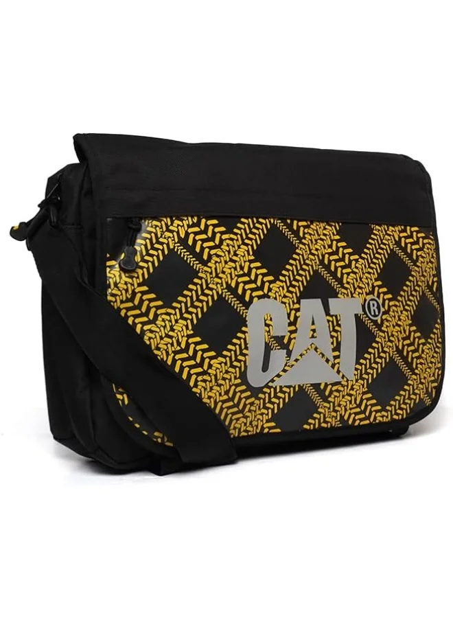 كاتربلر Caterpillar Black and Yellow Messenger Bag