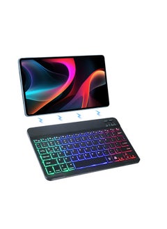 Necomi Bluetooth Keyboard For Ipad With Spacious Keys And 7-Color Backlight For Maximum Typing Comfort, Compatible With All Bluetooth-Enabled Devices  - Image 1