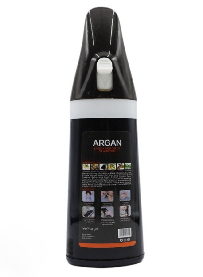AMYTIS GARDEN Argan Speedy Hair Color Shampoo, Black, 420 ml - Image 4