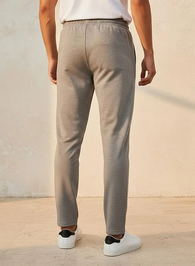 Kappa BEIGE Kappa Men Regular Fit Joggers with Pockets for Men | Best Price UAE