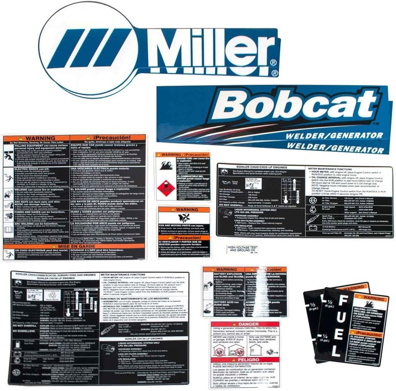 Miller 228122 Label Kit for Bobcat 250 - Image 2
