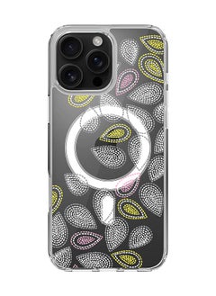 For iPhone 16 Pro Max Case [Compatible with MagSafe] Slim Magnetic cover Clear Phone Case - Teardrop Stitches