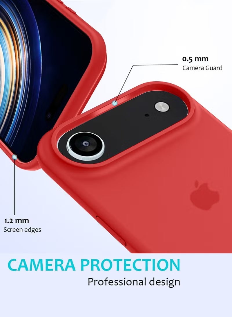 iPhone 17 Air Case Soft Silicone Protective Phone Cover iPhone 17 Air with Microfiber Lining Case For iPhone 17 Air 6.5-Inch - Image 5