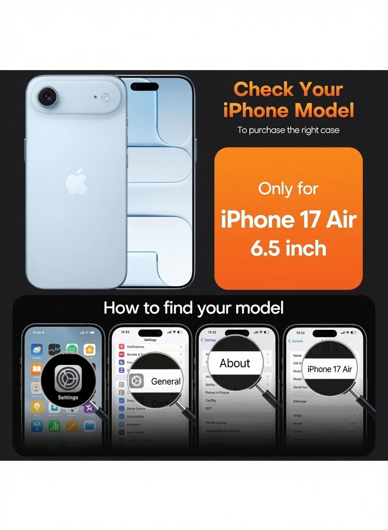 iPhone 17 Air Case Soft Silicone Protective Phone Cover iPhone 17 Air with Microfiber Lining Case For iPhone 17 Air 6.5-Inch - Image 2
