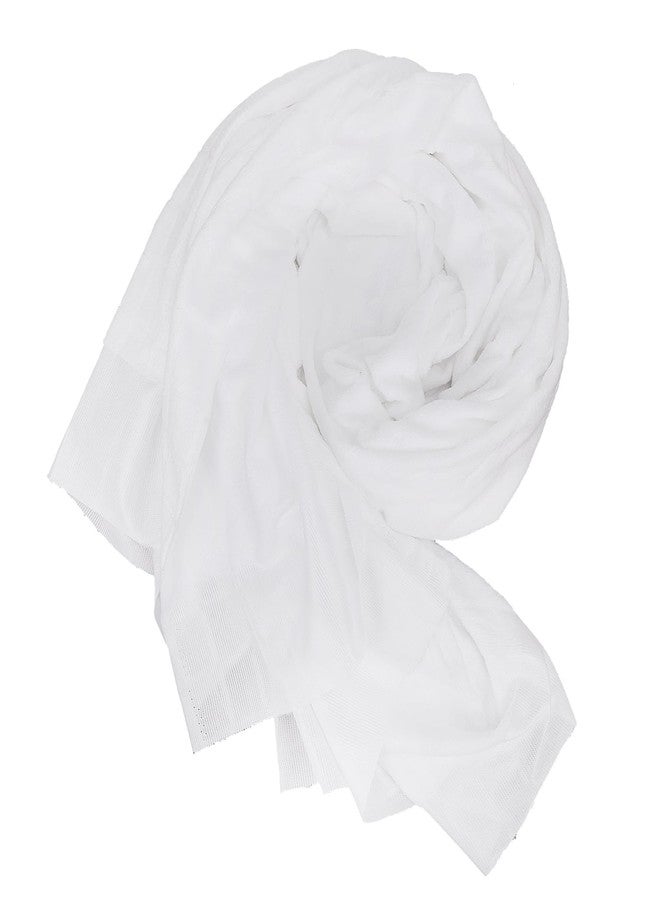 PURFUN 2Pcs Soft Ihram Towel Set Men's White Islamic Pilgrimage Ritual Towel Wrap Breathable Muslim Prayer Ihram Shawl Clothes Mecca Hajj Umrah Essentials, 82.67x41.33 Inches - Image 5