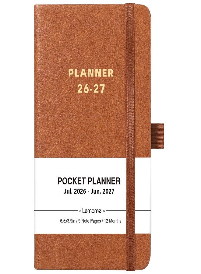 Lemome 2026-2027 Pocket Calendar - 2026-2027 Pocket Planner from Jul. 2026 to Jun. 2027, Academic Planner for Purse, 6.4'' x 3.8" - Image 1