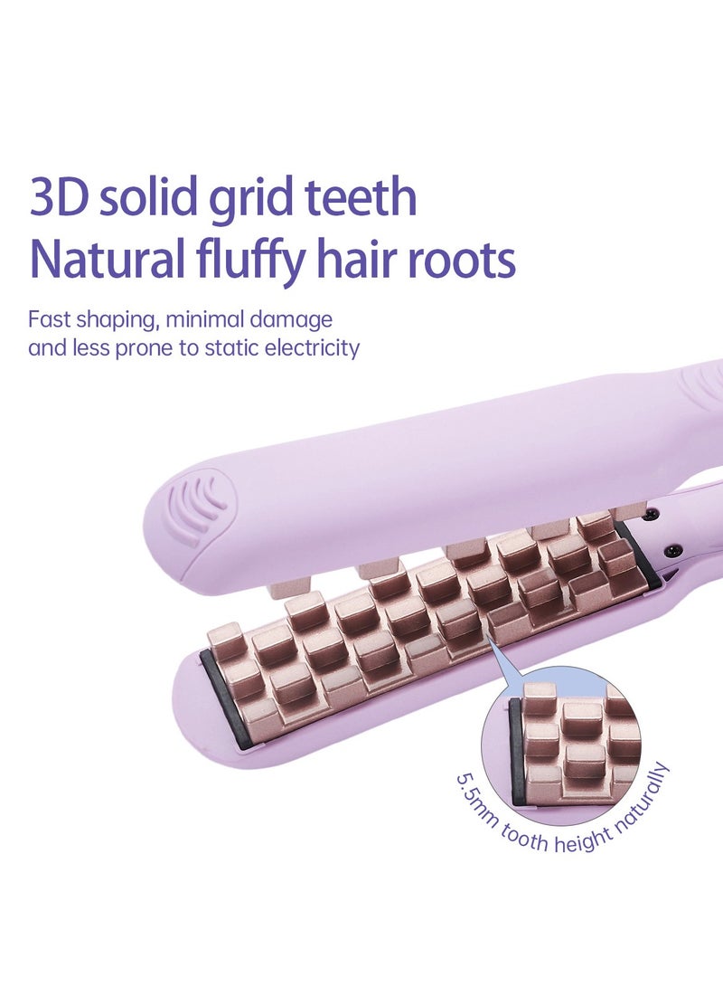 عام مكواة شعر مستقيمة بقبضة مريحة وفتحات شبكية - أداة متعددة الوظائف لرفع الجذور وتنعيم الشعر، بتقنية الأيونات السالبة وإعدادات حرارة قابلة للتعديل - Image 4