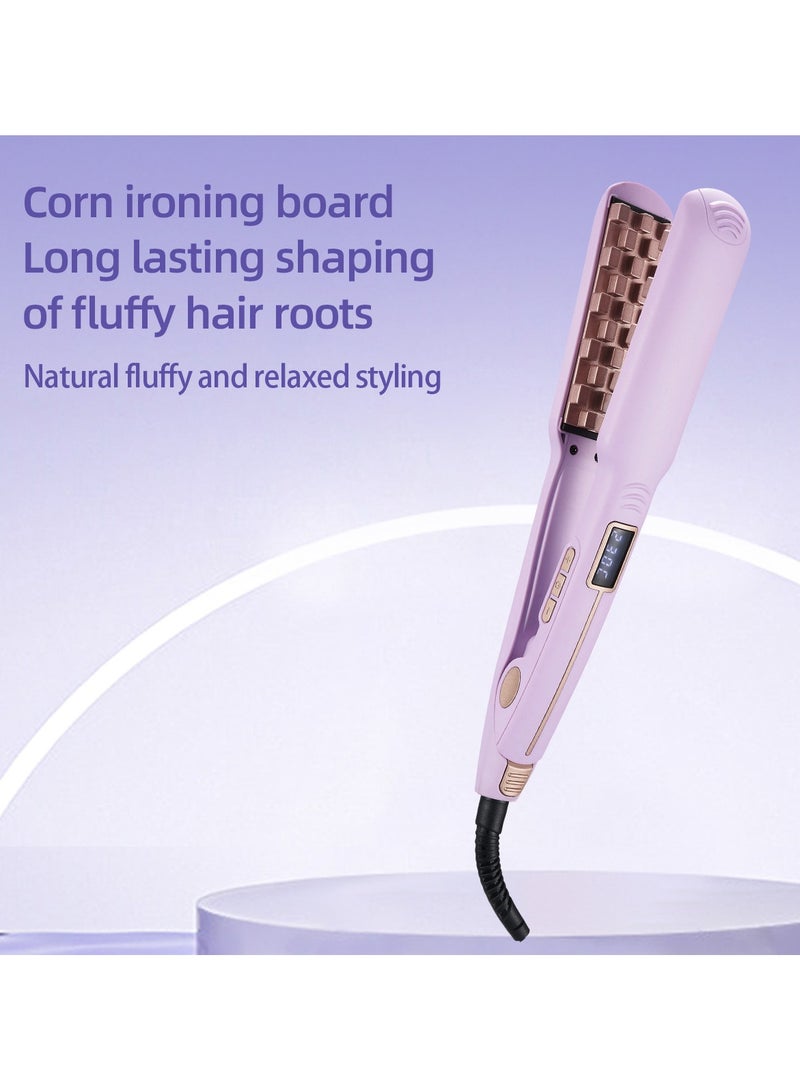 عام مكواة شعر مستقيمة بقبضة مريحة وفتحات شبكية - أداة متعددة الوظائف لرفع الجذور وتنعيم الشعر، بتقنية الأيونات السالبة وإعدادات حرارة قابلة للتعديل - Image 5