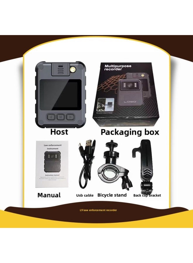 Generic Product L9 HD Camera Handheld Back Clip Camera 1080p Law Enforcement Recorder Motion Camera DV-Color:L9 1080P  - Image 1