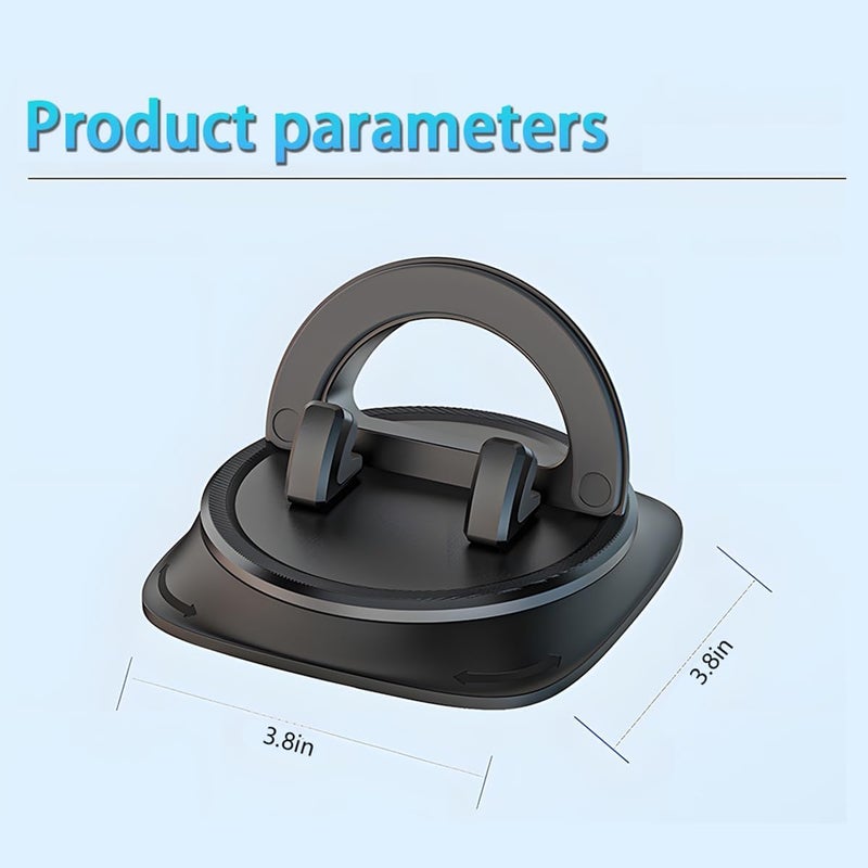 Car phone holder, stable 360 ° rotation, phone holder, anti slip, silicone accessory for vehicle dashboard, universal, used for RVs SUV、 truck - Image 3