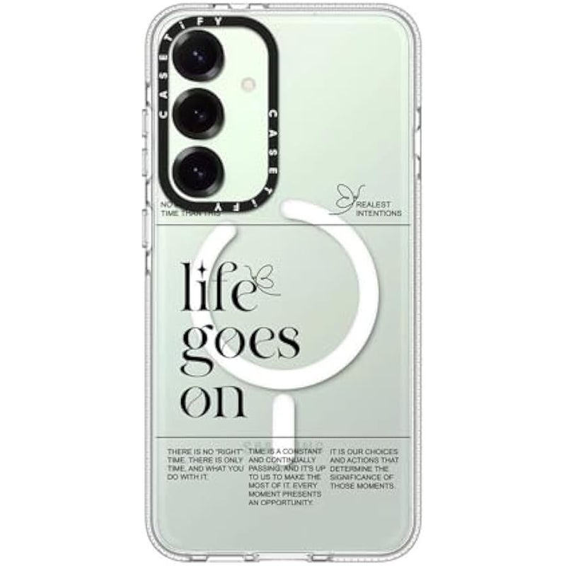 CASETIFY Magnetic Clear Galaxy S25+ Case 【Compatible with Magsafe】 - Life Goes On - Image 3