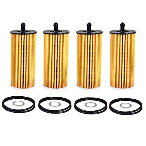 CULMKARI 263203N000 4pcs Engine Oil Filter with Orings and Drain Plug Gaskets Fits for 20212024 Kia Carnival 35L - Image 1