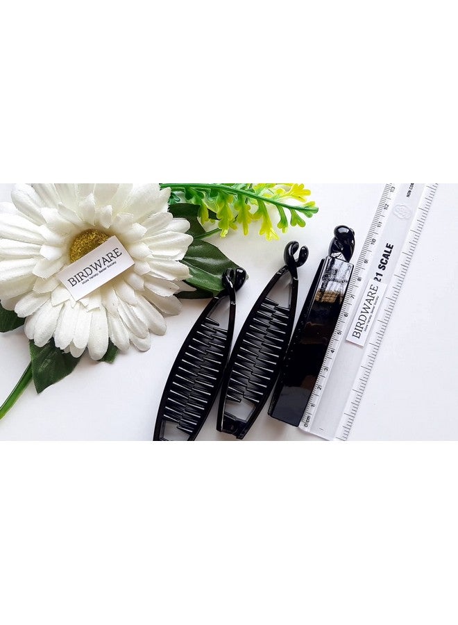 BIRDWARE Bigsize Banana Clips Multi Color Imported Rubber Acrylic Material Stone Banana Hair Clips For Women (Multi Colour) | Hair Clutchers | Banana Clips (Pack Of 4) 15 - Image 4