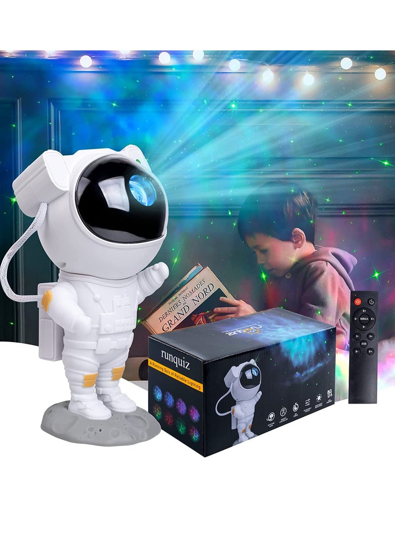 Star Projector Night Light with Timer, Remote Control and 360°Adjustable Design, Astronaut Nebula Galaxy Night Light Projector for Children Adults Baby Bedroom, Party Room and Game Room - Image 3