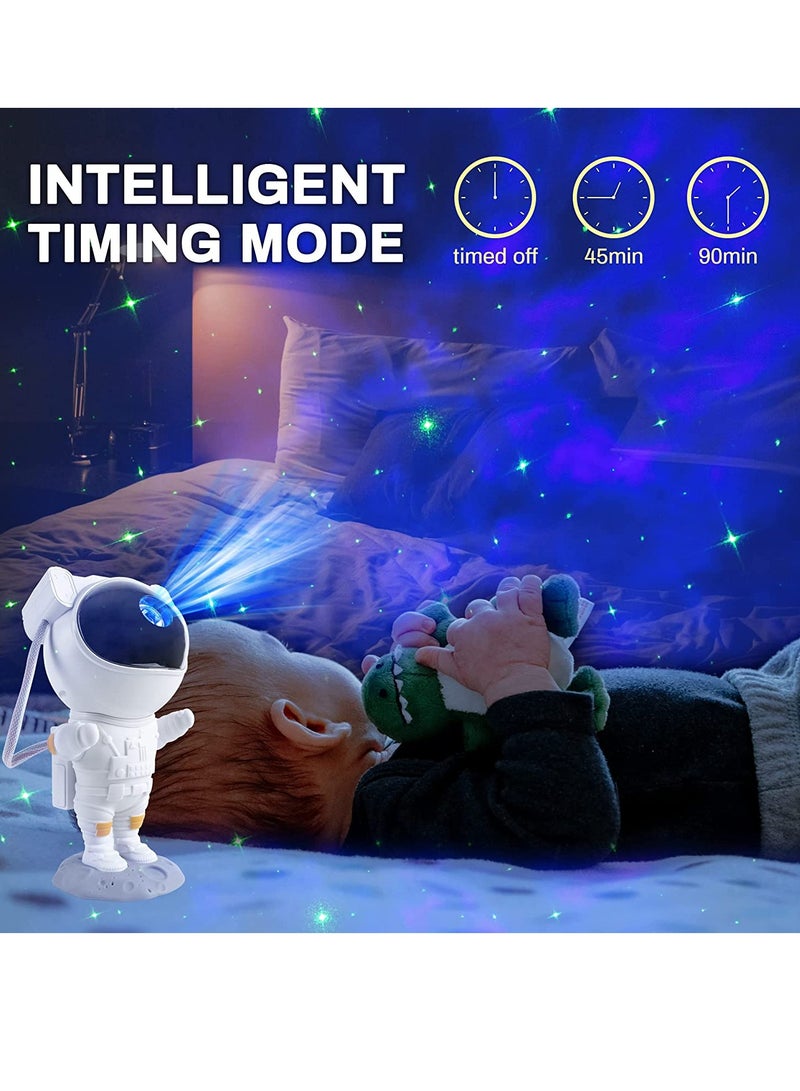 Star Projector Night Light with Timer, Remote Control and 360°Adjustable Design, Astronaut Nebula Galaxy Night Light Projector for Children Adults Baby Bedroom, Party Room and Game Room - Image 5