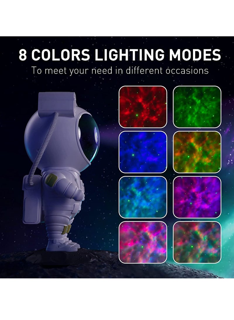 Star Projector Night Light with Timer, Remote Control and 360°Adjustable Design, Astronaut Nebula Galaxy Night Light Projector for Children Adults Baby Bedroom, Party Room and Game Room - Image 2