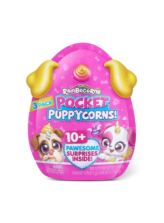Zuru - Rainbocorns Pocket Puppycorn 3 Pack - 9284 - Image 1