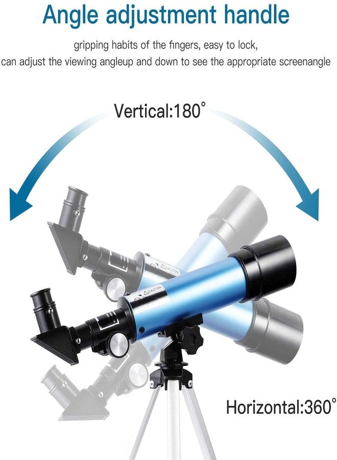 Qinaoco Telescope for Beginners Telescope for Children, Portable Astronomy Telescope 90X with Tripod, 2 Eyepieces, 1.5X Barlow Len - Image 3