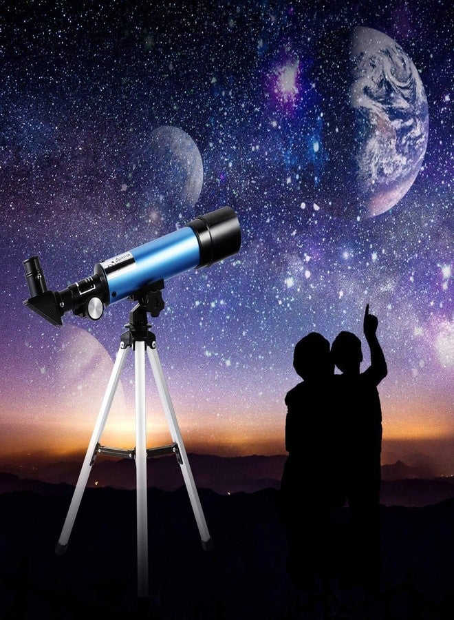 Qinaoco Telescope for Beginners Telescope for Children, Portable Astronomy Telescope 90X with Tripod, 2 Eyepieces, 1.5X Barlow Len - Image 5