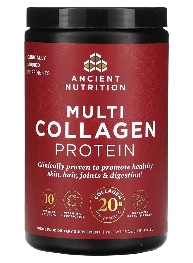 Ancient Nutrition بروتين الكولاجين المتعدد 1 رطل (454.5 جرام)