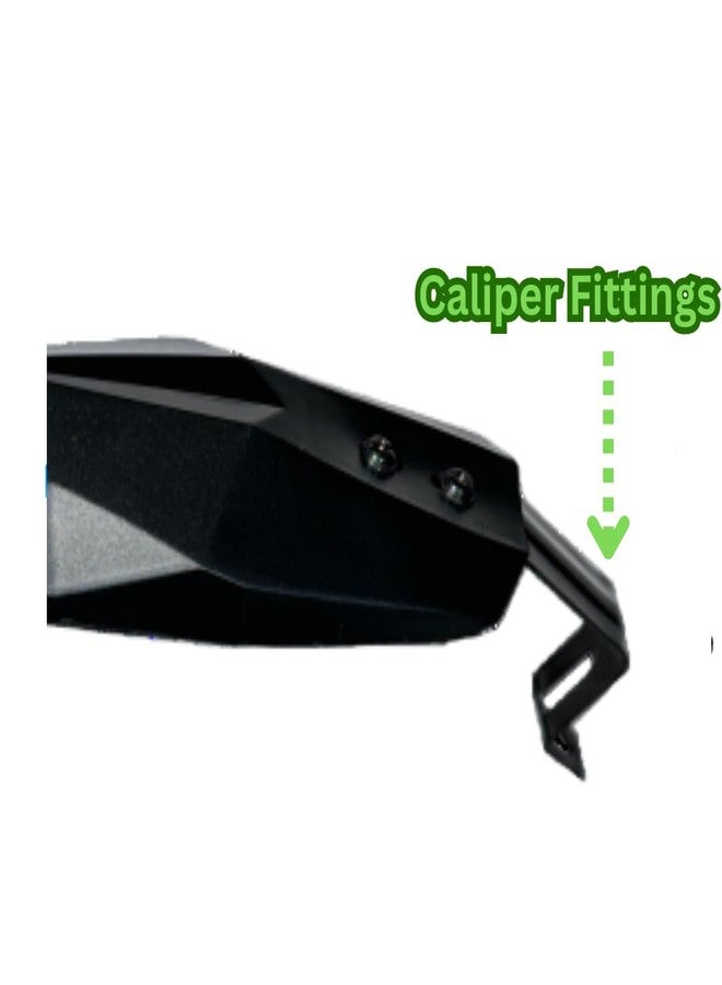 Impetus Cycle Mudguard for 24inch 26inch Bicycle Fender Clip On Heavy Plastic Material Suitable for Both Carrier and Non Carrier MTB with Metal Caliper Fasteners Included (Black-Grey) - Image 2