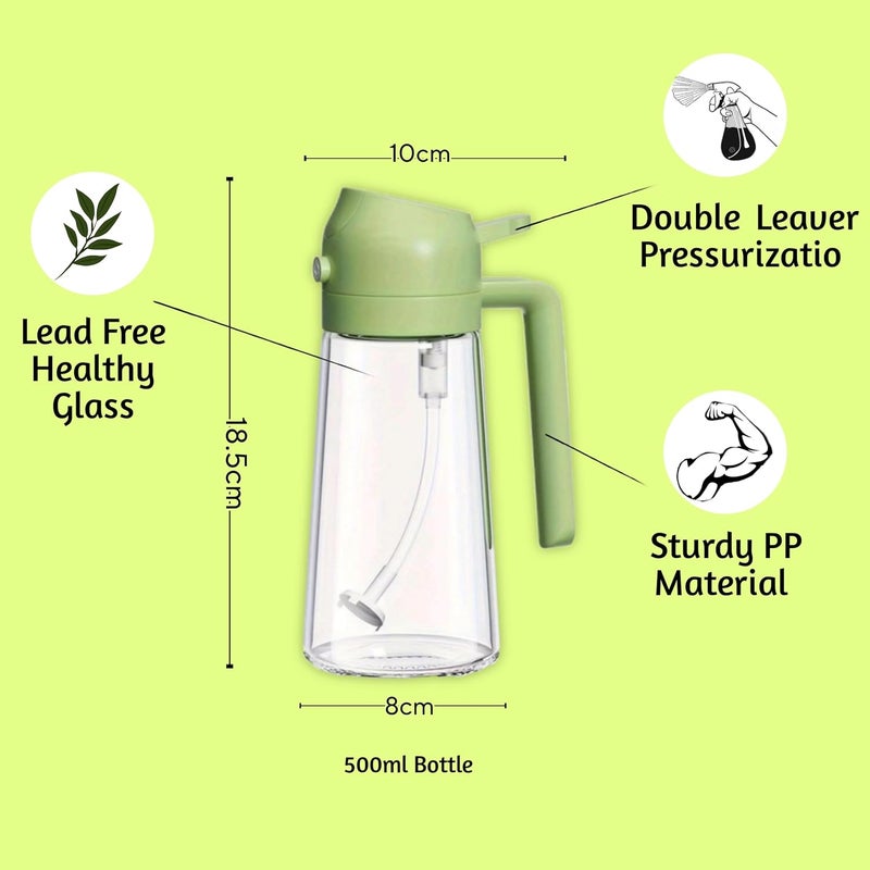 Generic Rechargeable Electric Lighter & Glass Oil Dispenser Bottle | USB Plasma Arc Lighter – Windproof, Flameless, No Gas | Leak-Proof Kitchen Oil Pourer for Cooking, BBQ, Candle, and Gas Stove  - Image 2