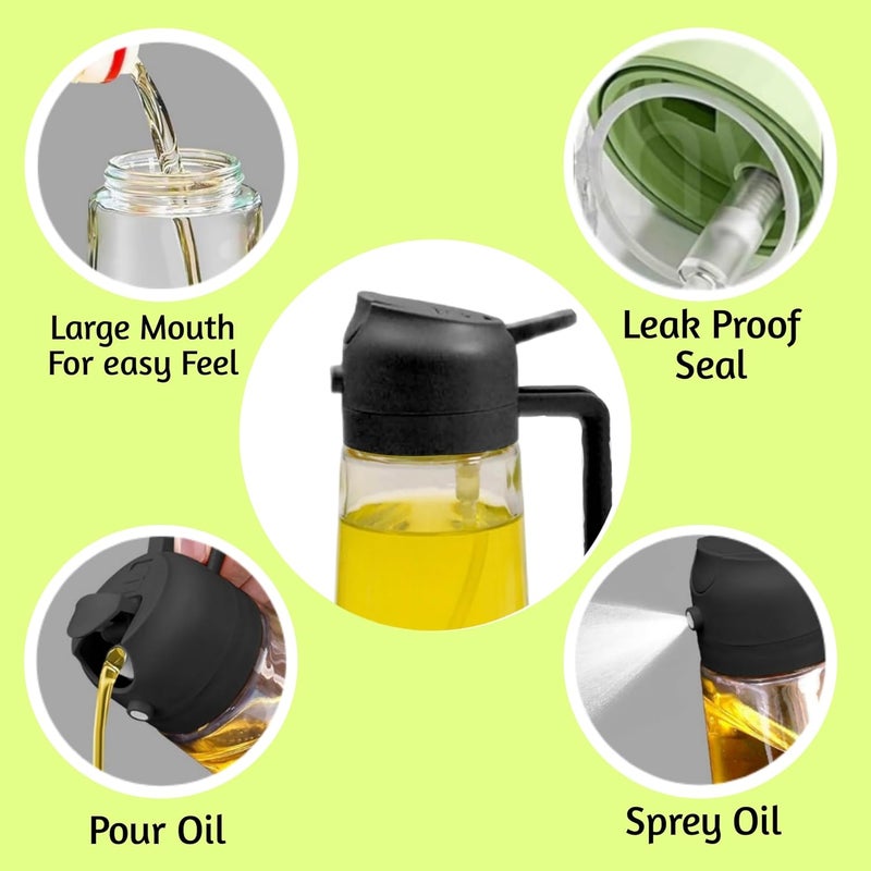 Generic Rechargeable Electric Lighter & Glass Oil Dispenser Bottle | USB Plasma Arc Lighter – Windproof, Flameless, No Gas | Leak-Proof Kitchen Oil Pourer for Cooking, BBQ, Candle, and Gas Stove  - Image 4