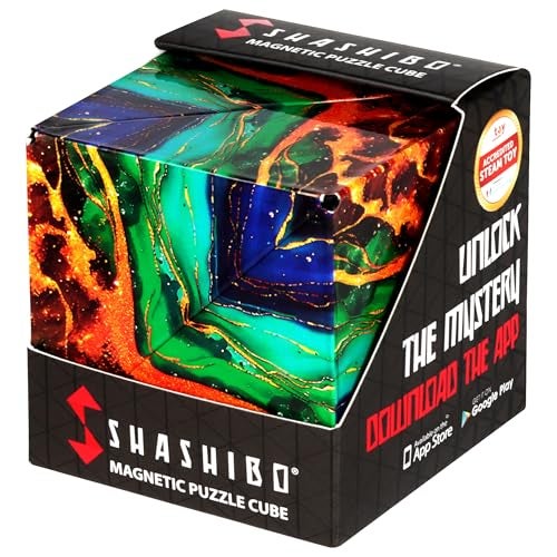 Shashibo DODECA Shape Shifting Box STEM Fidget Toy with Ultra Strong Magnets Sensory Puzzle Cube Transforms Into 100 Shapes Easter Basket Stuffers Gift for Kids Teens and Adults Infinity - Image 1