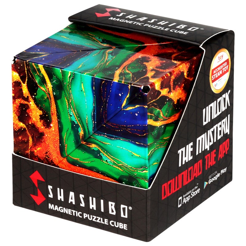 Shashibo DODECA Shape Shifting Box STEM Fidget Toy with Ultra Strong Magnets Sensory Puzzle Cube Transforms Into 100 Shapes Easter Basket Stuffers Gift for Kids Teens and Adults Infinity - Image 3