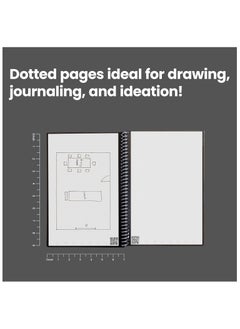 Rocketbook Smart Reusable Notebook – Executive Size (6" x 8.8") – Infinity Black – 36 Dot-Grid Pages, Includes Pilot FriXion Pen & Microfiber Cloth, Cloud-Connected, Eco-Friendly  - Image 5