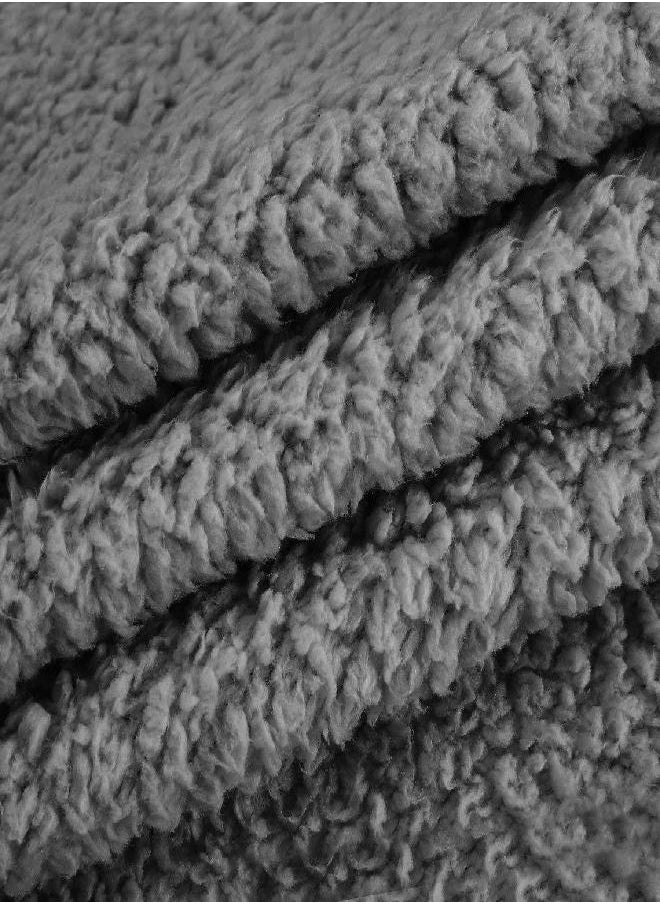 furrybaby furrybaby Premium Fluffy Fleece Dog Blanket, Soft and Warm Pet Throw for Dogs & Cats (Medium (32 * 40"), Grey Blanket)  - Image 2