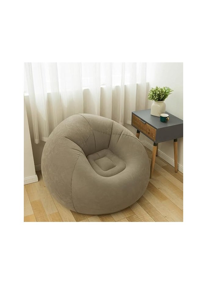 amazing.EGP - THE PACK | Inflatable Bean Bag Chairs for Adult Blow up Chairs Lazy Sofa Folding Portable Inflatable Chair for Movie Outdoor Room Bedroom Reading Camping (Coffee) - Image 1