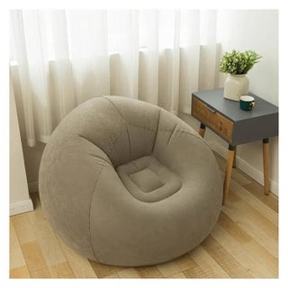 THE PACK | Inflatable Bean Bag Chairs for Adult Blow up Chairs Lazy Sofa Folding Portable Inflatable Chair for Movie Outdoor Room Bedroom Reading Camping (Coffee)