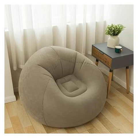 THE PACK | Inflatable Bean Bag Chairs for Adult Blow up Chairs Lazy Sofa Folding Portable Inflatable Chair for Movie Outdoor Room Bedroom Reading Camping (Coffee)