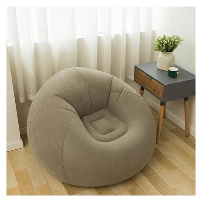 amazing.EGP THE PACK | Inflatable Bean Bag Chairs for Adult Blow up Chairs Lazy Sofa Folding Portable Inflatable Chair for Movie Outdoor Room Bedroom Reading Camping (Coffee) - Image 1