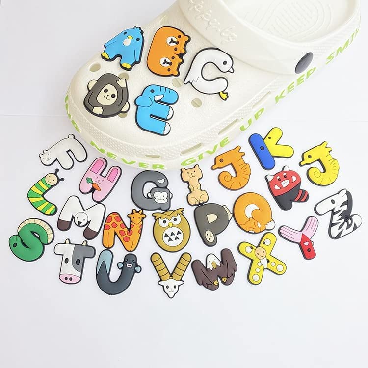 STAR WORK Different Shaped PVC Shoe Charms for Clog Decoration + Shoelace Adapters,Charms for Halloween, Easter, Christmas, Birthday,Party Gifts... - Image 1