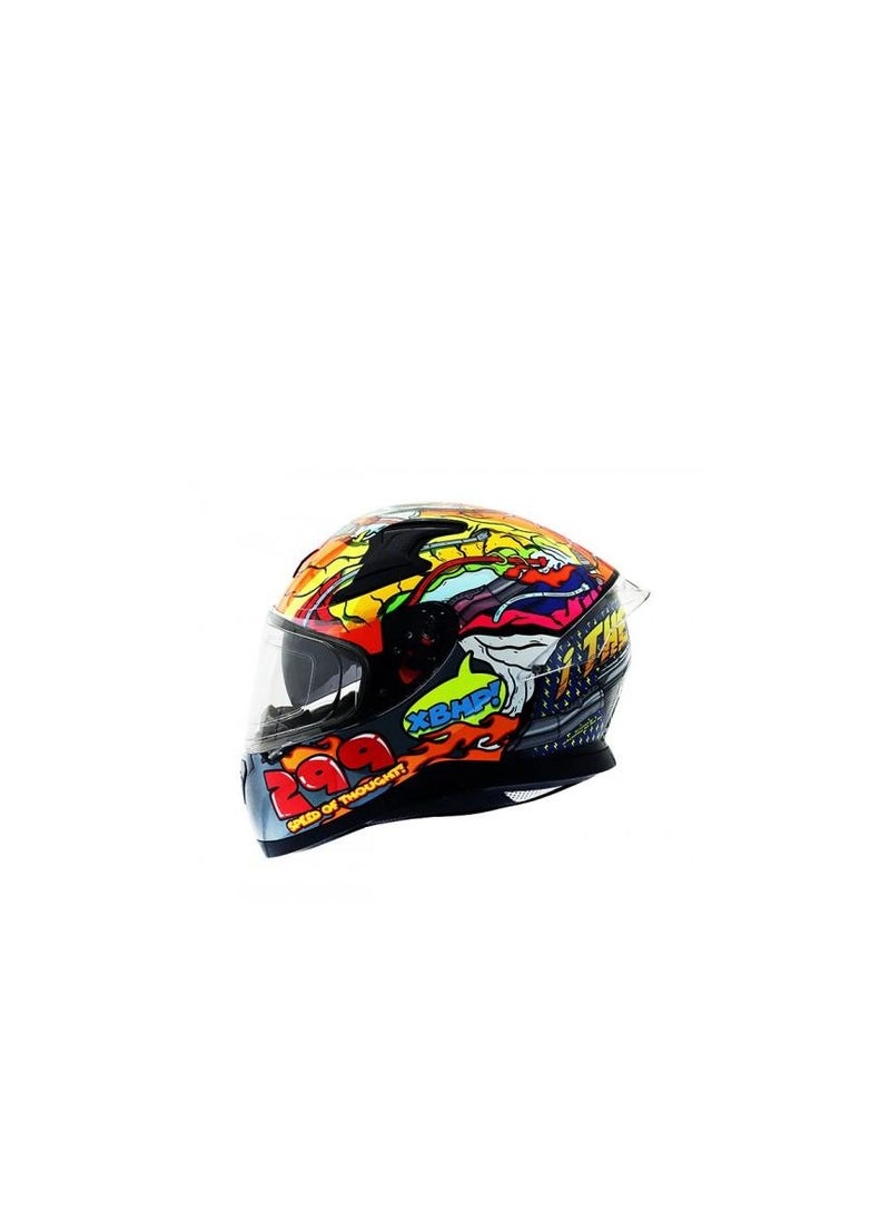 AXOR - AXOR HELMETS APEX XBHP 299 D/V-E NYB/NEON YELLOW BLUE - Image 1