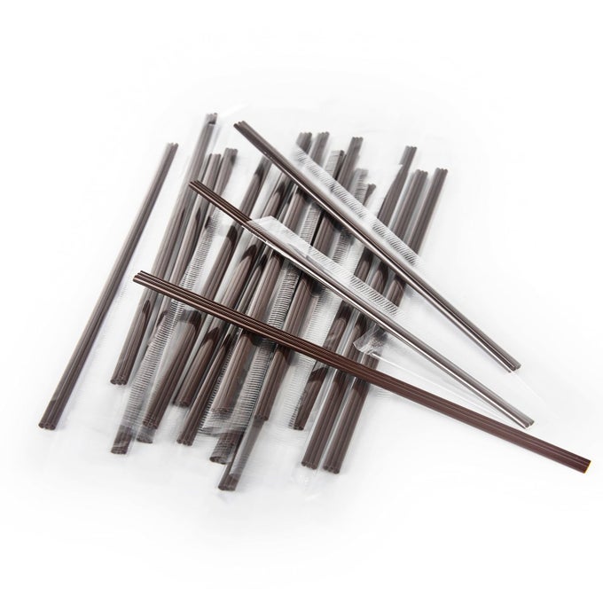 COFFEE STIR STICKS 200 PCS 67 INCH THREE HOLE DISPOSABLE PLASTIC SIP STIR STICKS INDIVIDUALLY WRAPPED COCKTAIL STIRRERS
