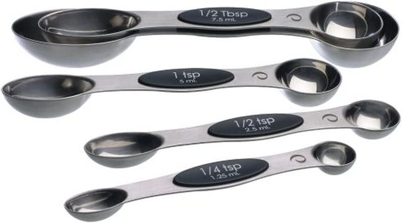 Progressive Prepworks Magnetic Measuring Spoons Set - 5 Piece Stainless Steel Kitchen Tool - Image 1