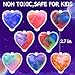LUKBERA 28 Pack Galaxy Slimes Set Heart Slime Stress Relief for Kids Boys Girls Valentines Day Classroom School Exchange Birthday Gifts Game Prizes - Image 4